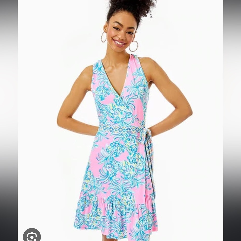 Lilly Pulitzer Misha wrap sleeveless dress